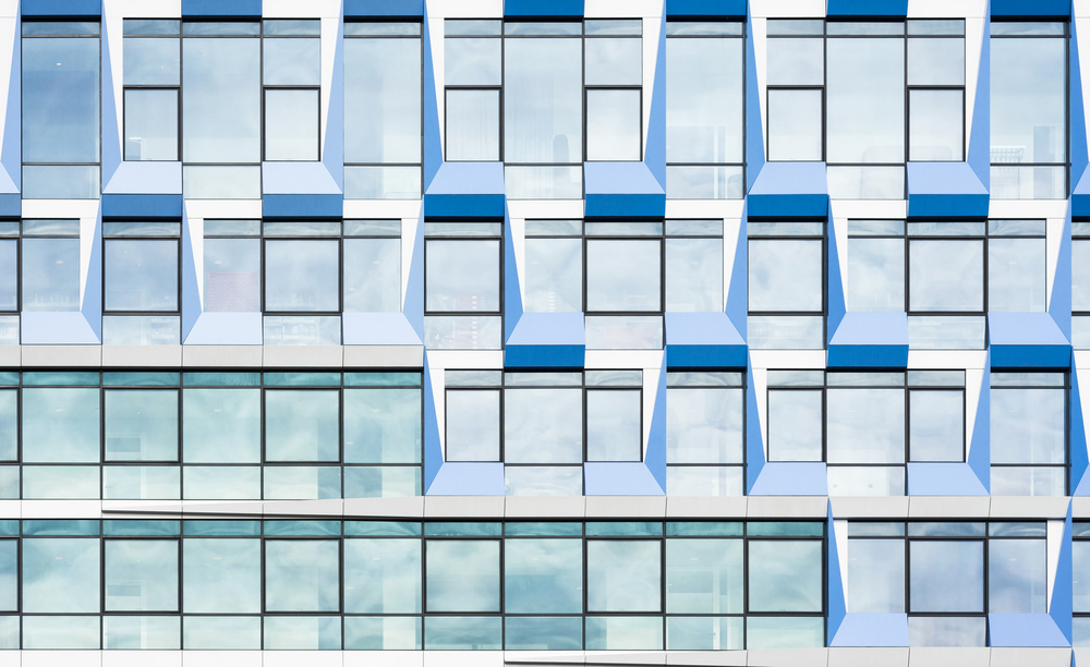 Blue multiple windows von Greetje Van Son