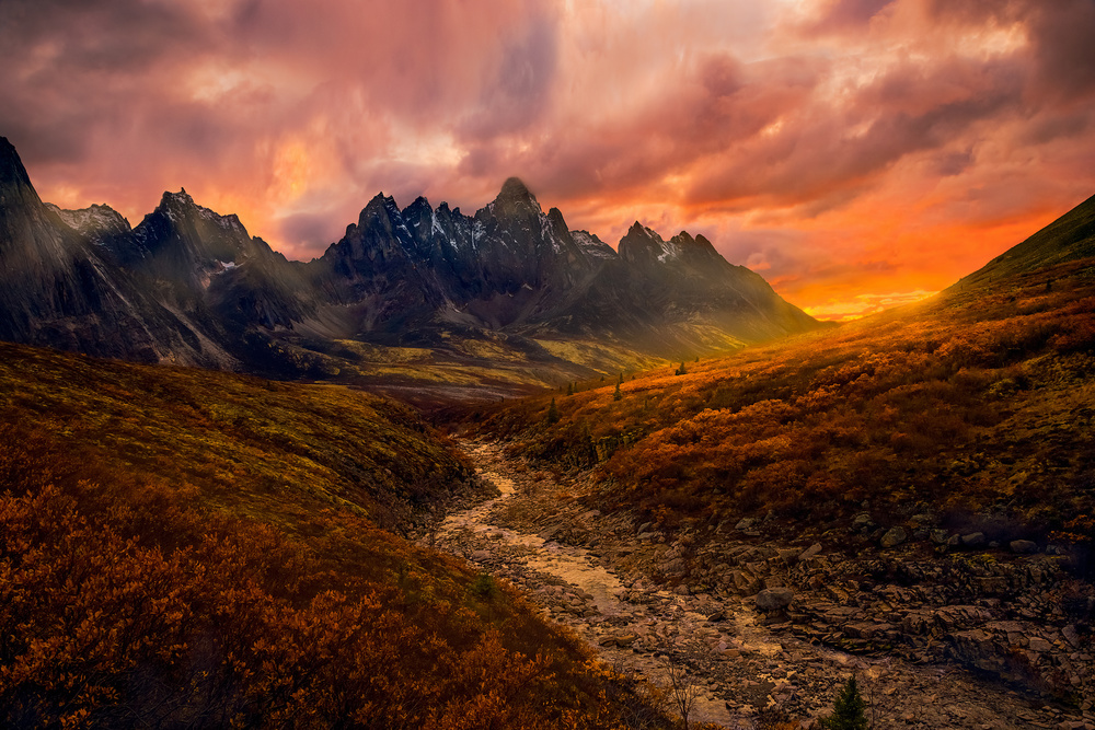 Yukon Sunset von Greg Stokesbury