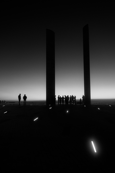 Sunset in Lisbon N¬™4 BW von Guilherme Pontes