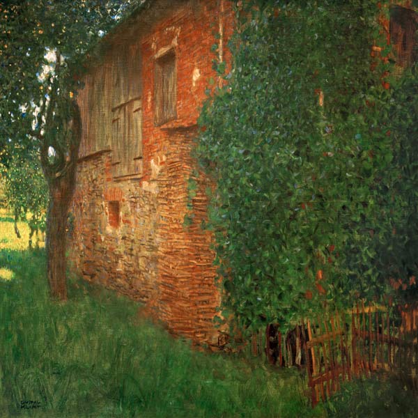 Bauernhaus in Kammer am Attersee (Mühle) von Gustav Klimt