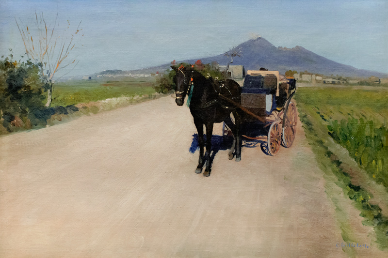 A Road in Naples von Gustave Caillebotte