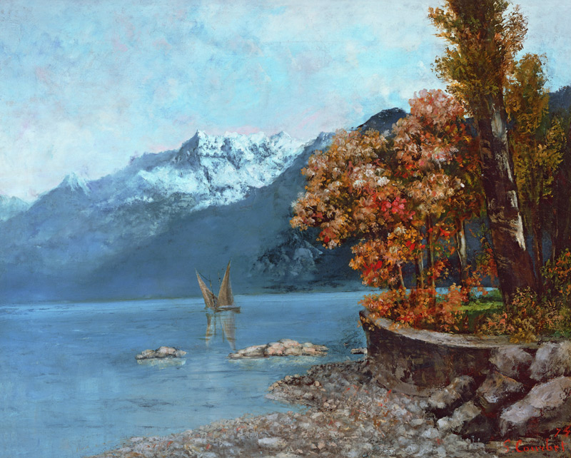 Lake Leman von Gustave Courbet