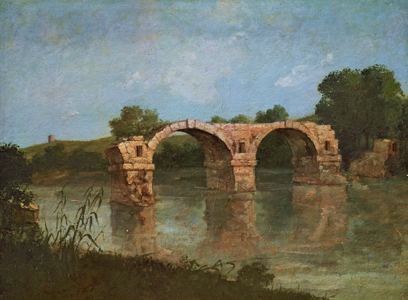 Pont d´ambrussum von Gustave Courbet