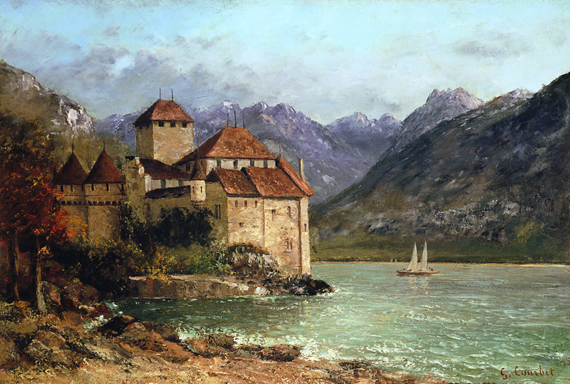 The Chateau de Chillon von Gustave Courbet