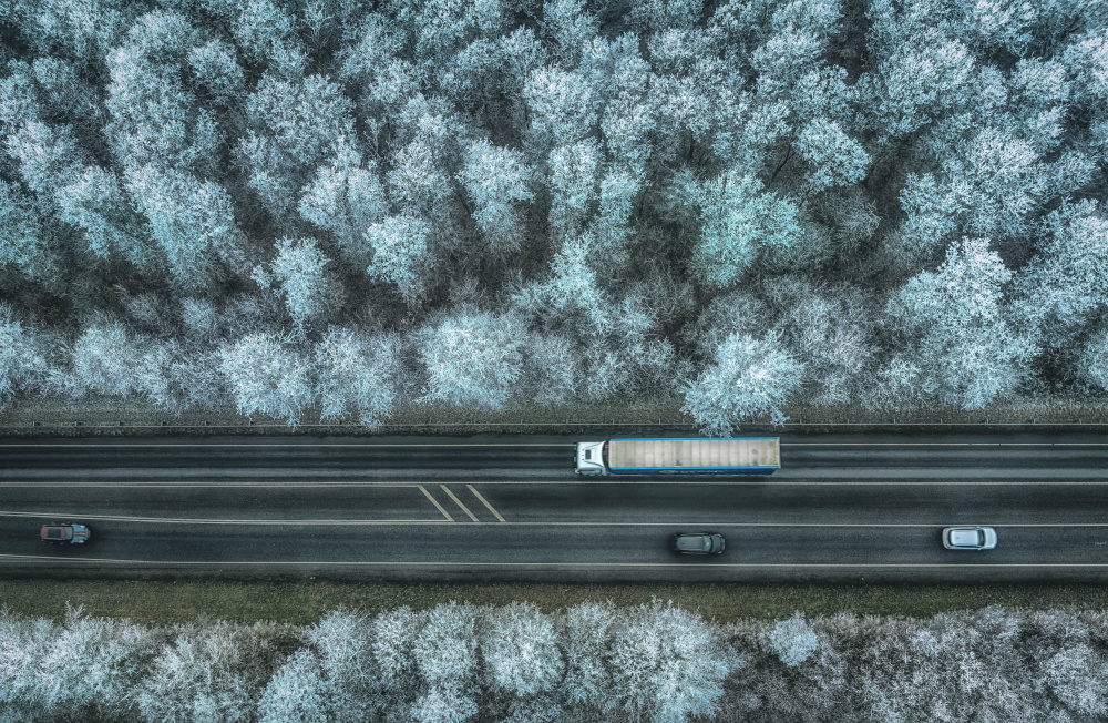 winter road von Guy Krier