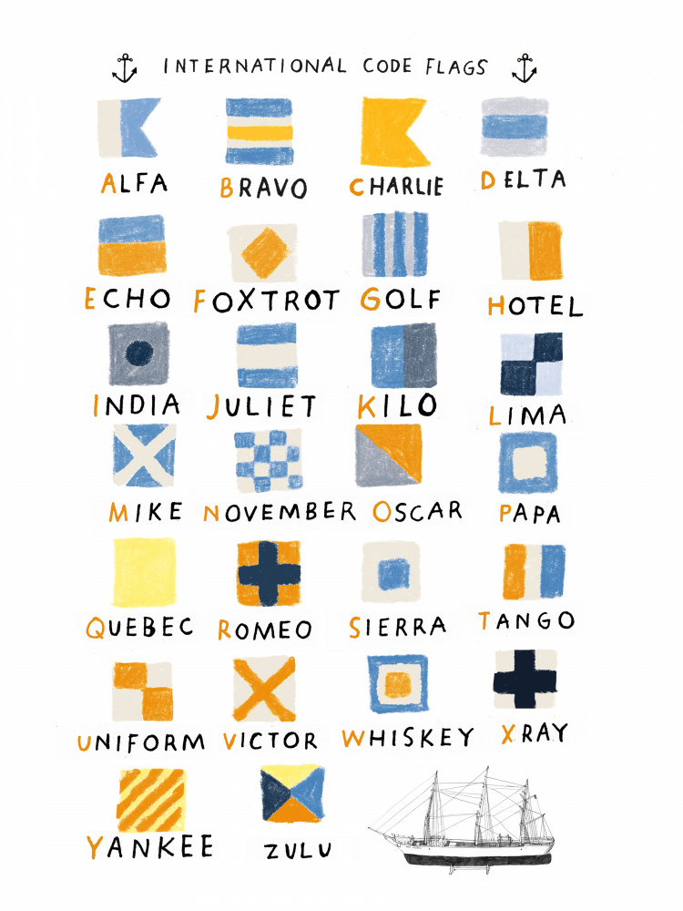 Nautical Flags von Hanna Melin