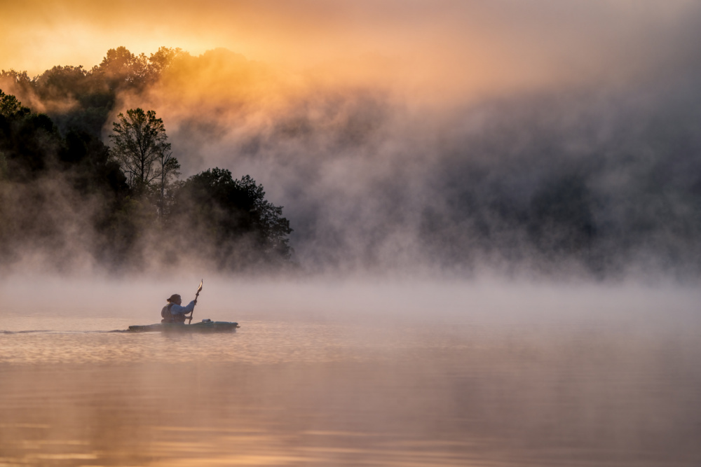 Morning boating von Hannah Zhang