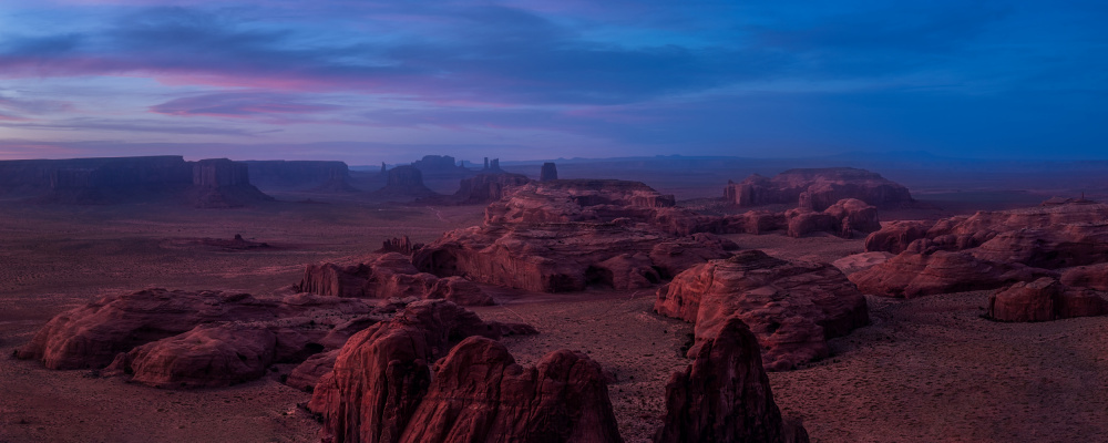 Dusk in Hunts Mesa von Hanping Xiao