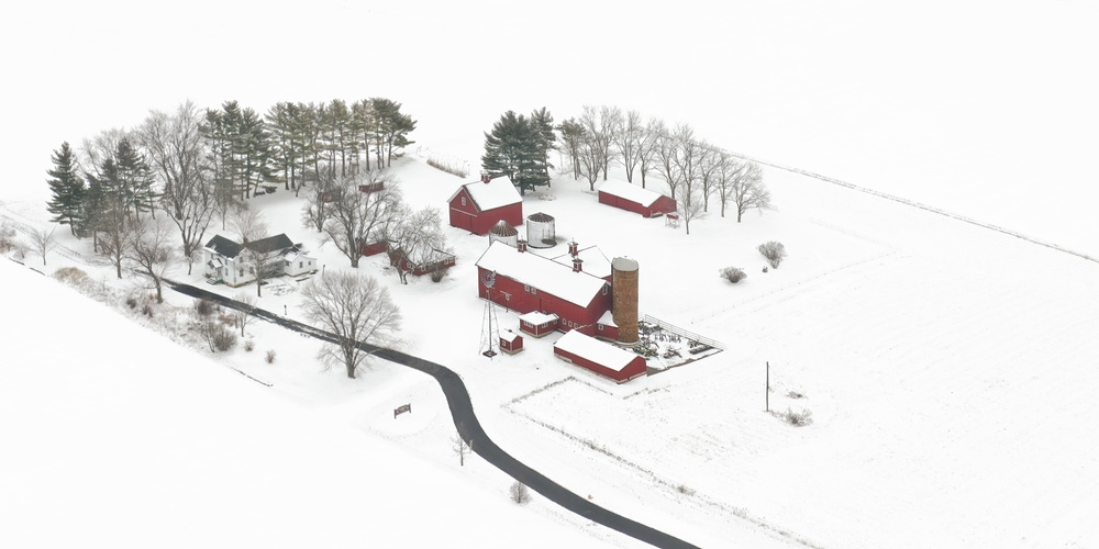 Fallen Snow on Stellwagen Farm von Hanping Xiao