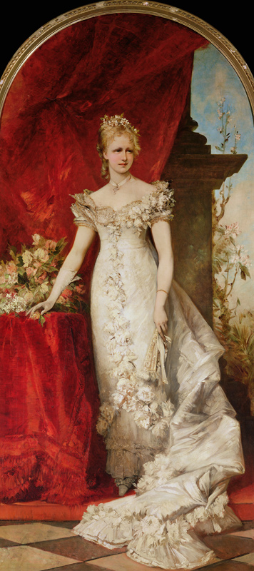 Crown Princess Stephanie of Belgium consort to Crown Prince Rudolf of Austria (1858-89) von Hans Makart