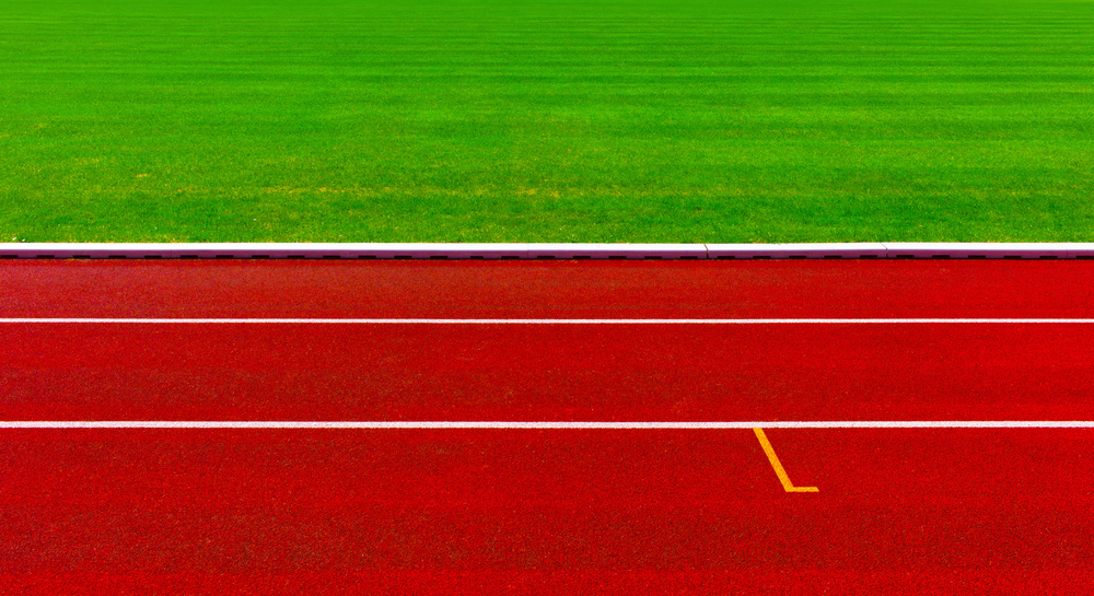 lanes and green grass, 2015 von Hans Martin Doelz