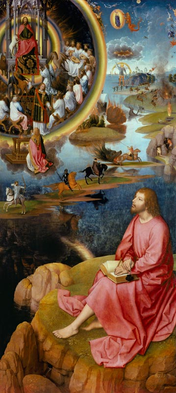 Johannes auf Patmos von Hans Memling