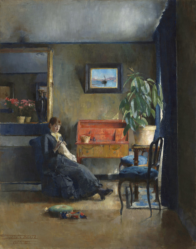 Blue Interior von Harriet Backer