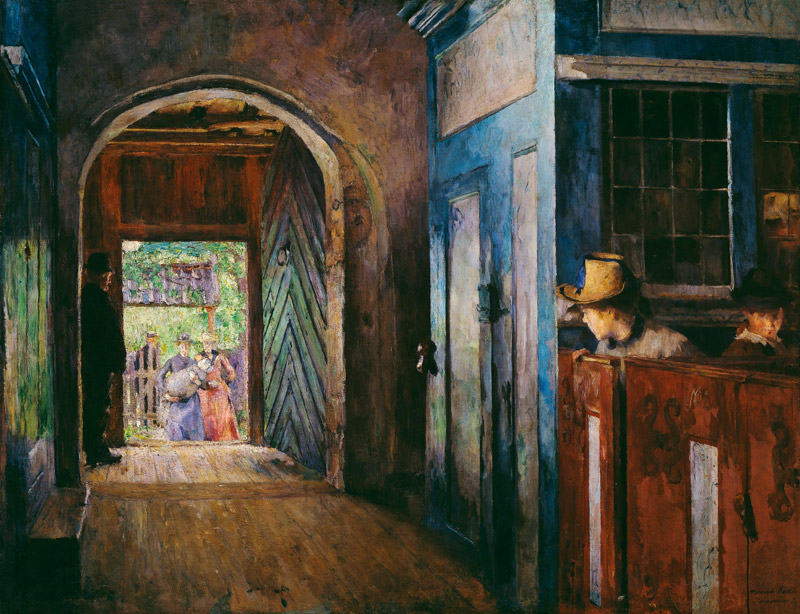 Die Taufe in der Kirche von Tanum von Harriet Backer