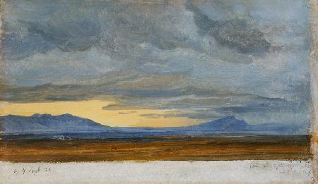 Südliche Landschaft (Wolkenstudie)