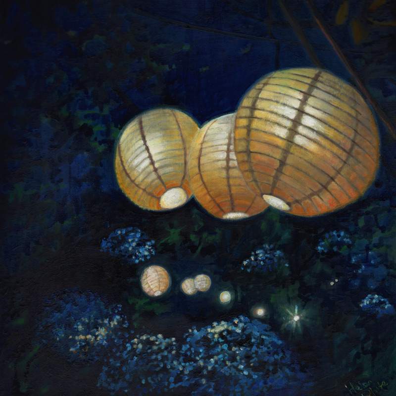 Night garden I von Helen White