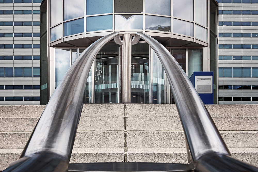 Bank entrance after renovation. von Henk Van Maastricht