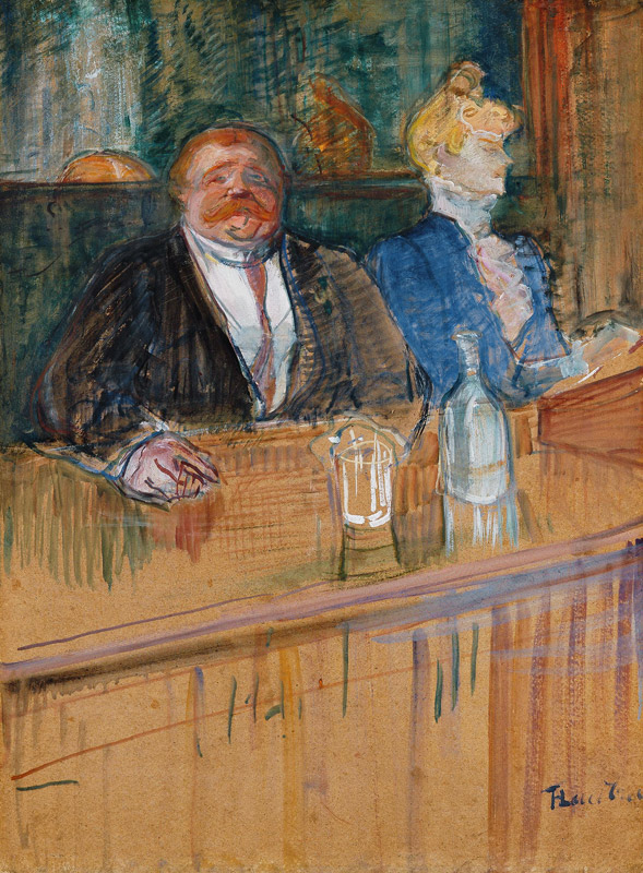 Im Café von Henri de Toulouse-Lautrec