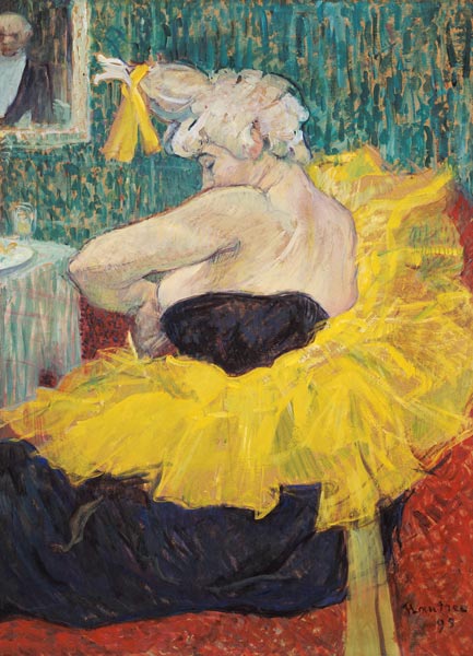 Die Clownin von Henri de Toulouse-Lautrec