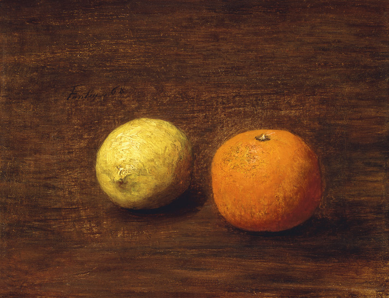 Stillleben, citrus and orange von Henri Fantin-Latour