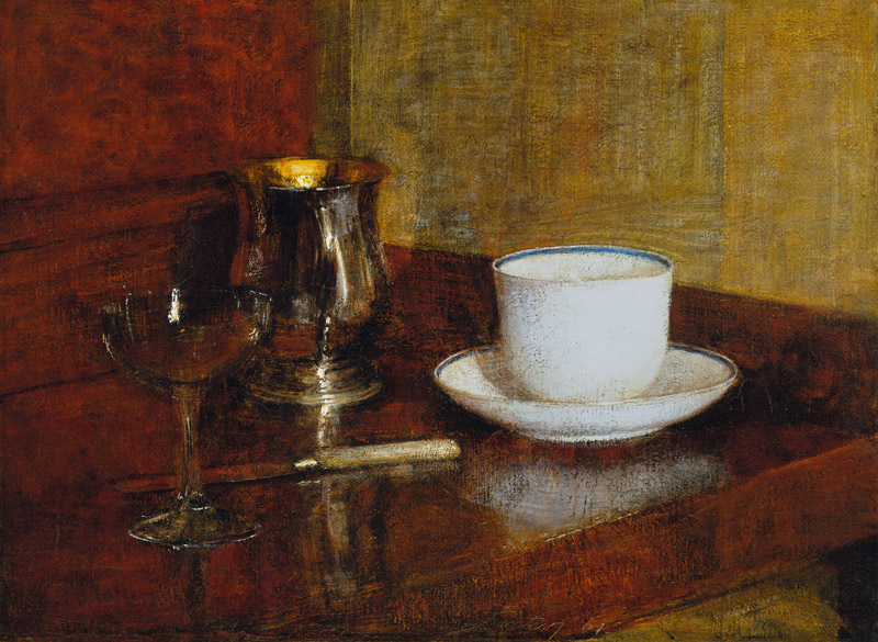 Stillleben mit Tasse und Glas von Henri Fantin-Latour