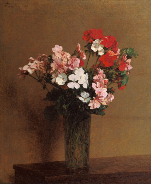 Geraniums von Henri Fantin-Latour