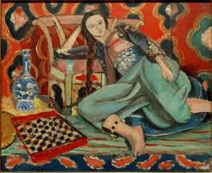 Odalisque in a Turkish armchair