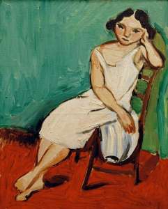 Girl seated