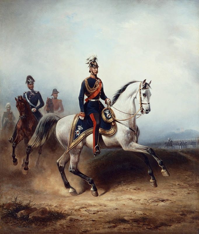 Frederick III Wilhelm on the Bornstedter Field von Hermann Meyerheim