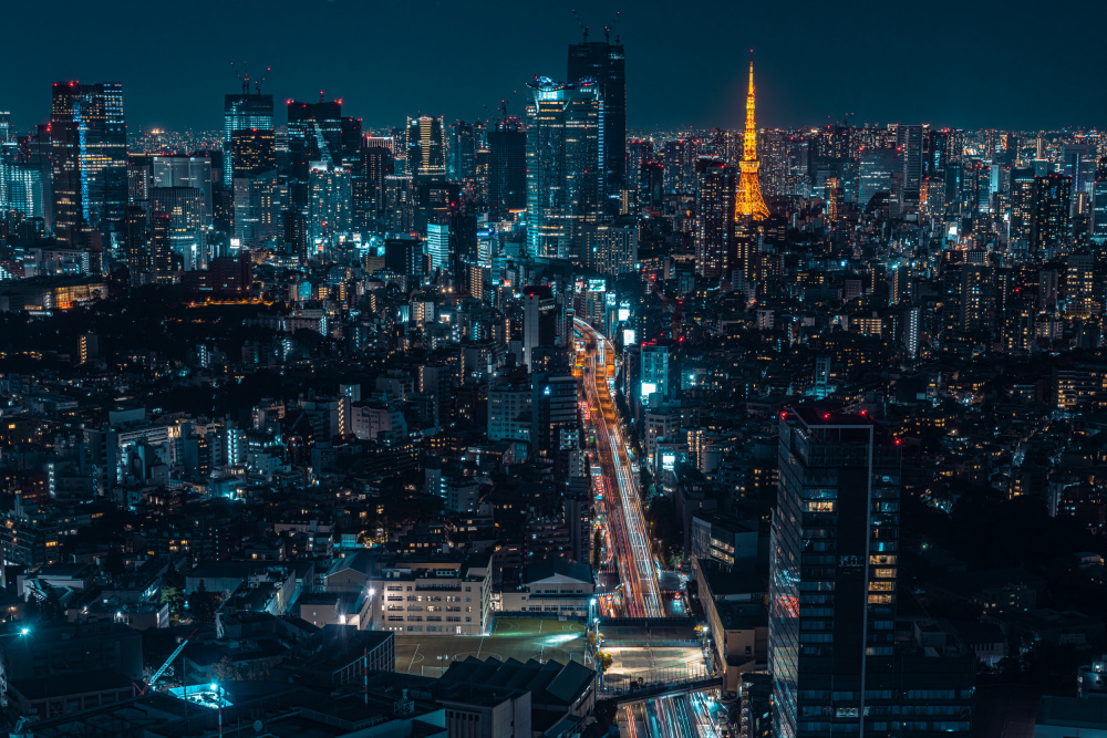 Tokyo Nightscape von Hideaki Watanabe