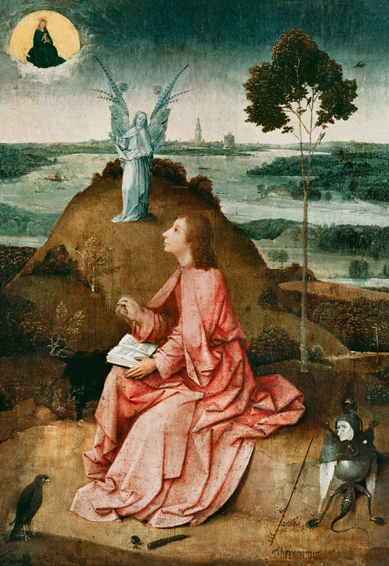 Johannes auf Patmos. von Hieronymus Bosch