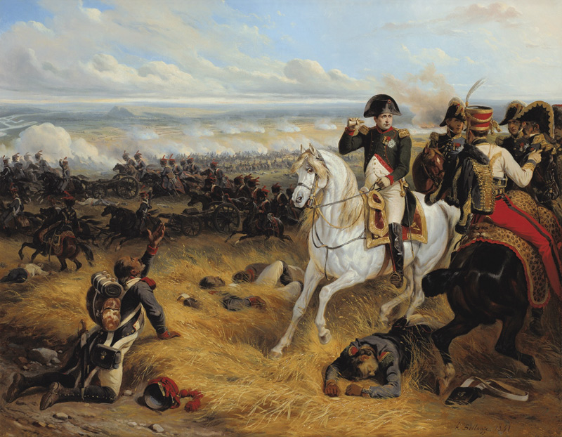 Napoleon bei der Schlacht bei Wagram von Hippolyte Bellangé