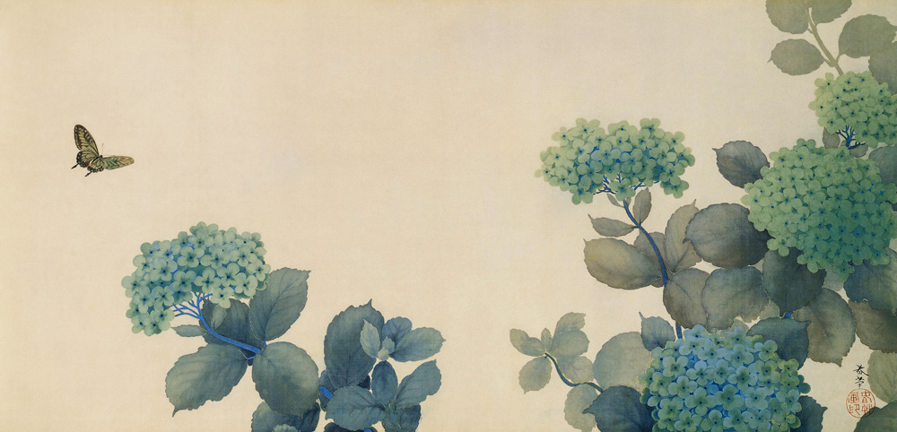 Hydrangeas (Hortensien) von Hishida Shunso