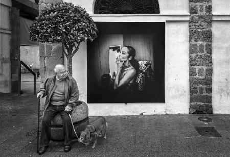 Un hombre y su perro