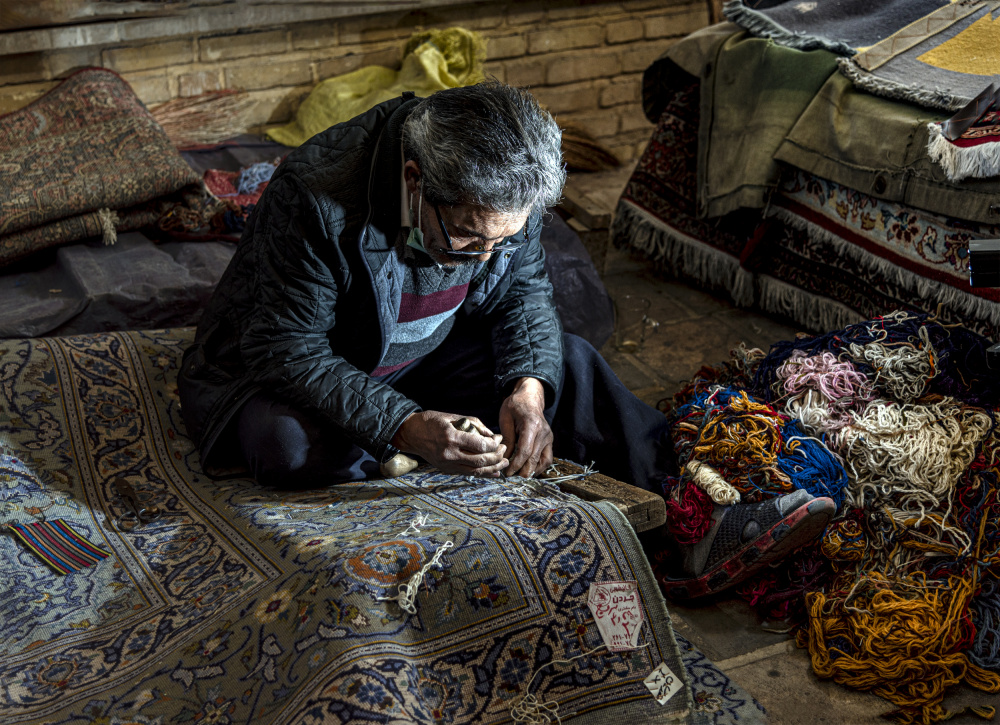 Tehran carpet market von Homeira moazami