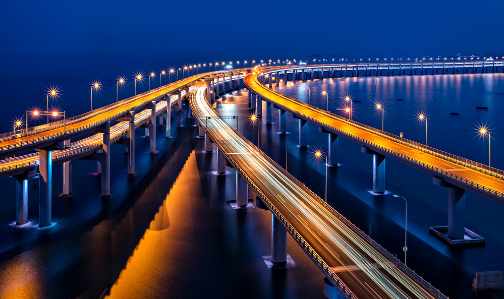 Dalian Bay Bridge von Hua Zhu