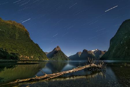 Night sky of Milford Sound