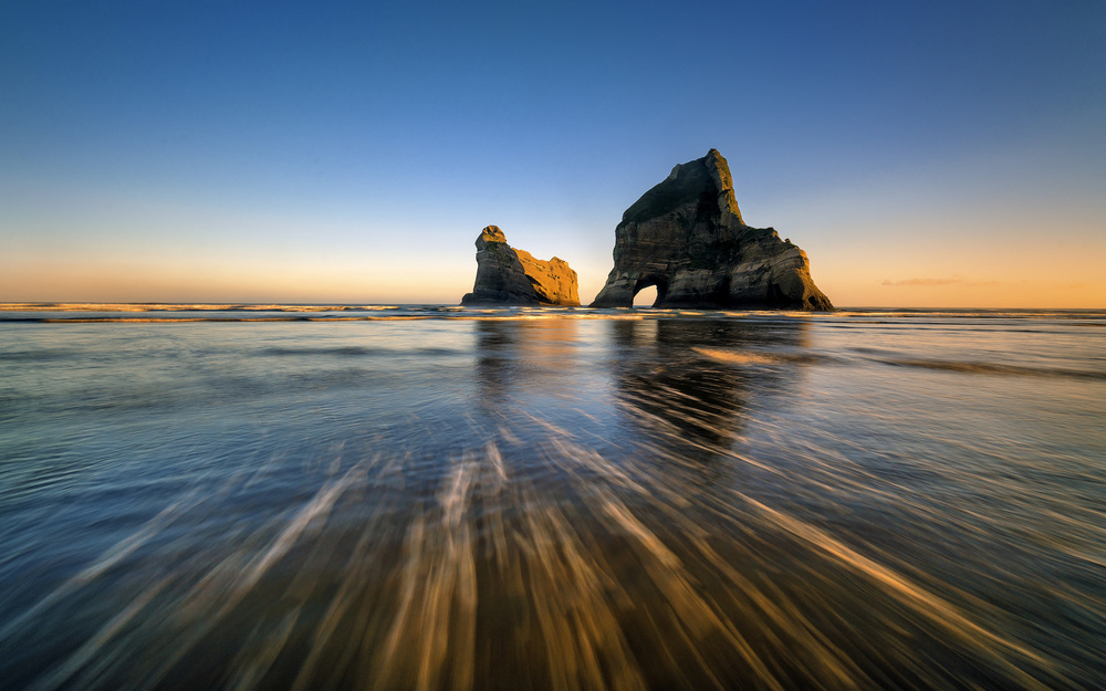 Wharaiki Beach von Hua Zhu