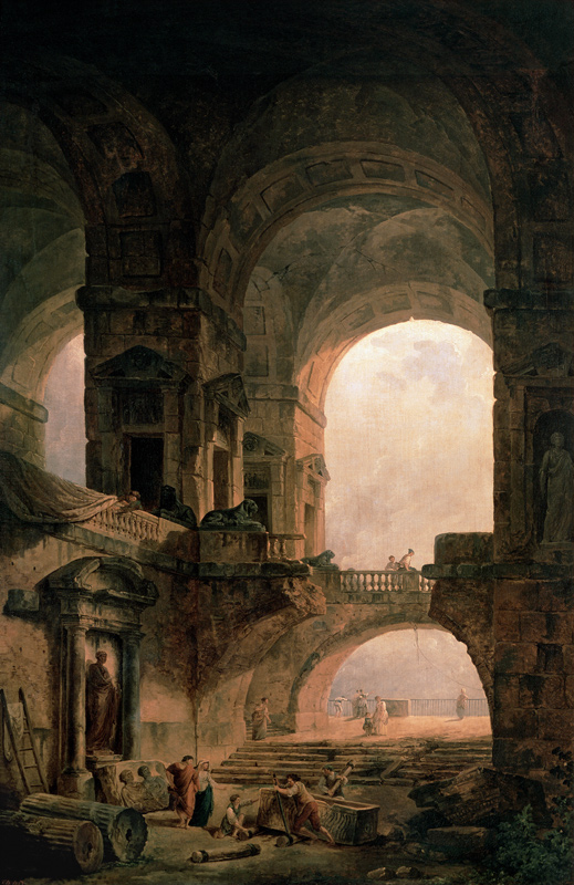 Sarkophag von Hubert Robert