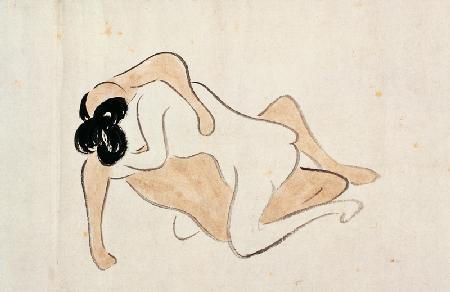 A 'Shunga' (erotic painting)