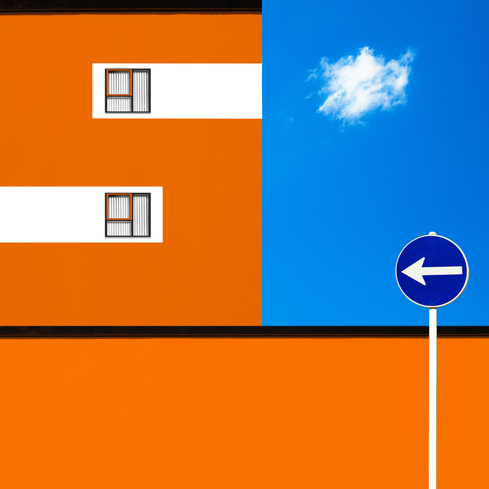 Orange and Blue von Inge Schuster