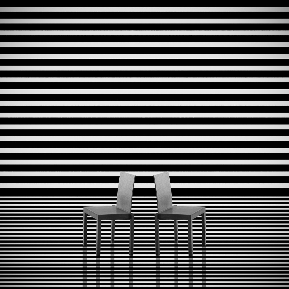 Chairs and stripes von Inge Schuster