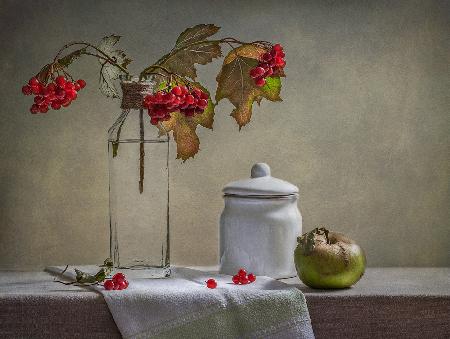 Still Life with Small White Jar