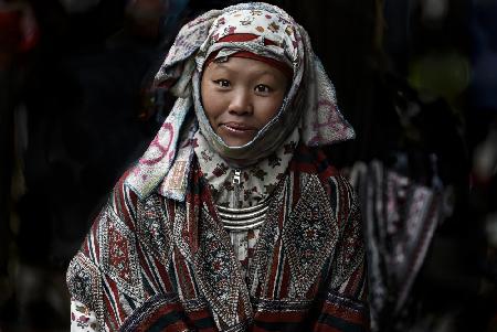 A nice seller at Sapa market