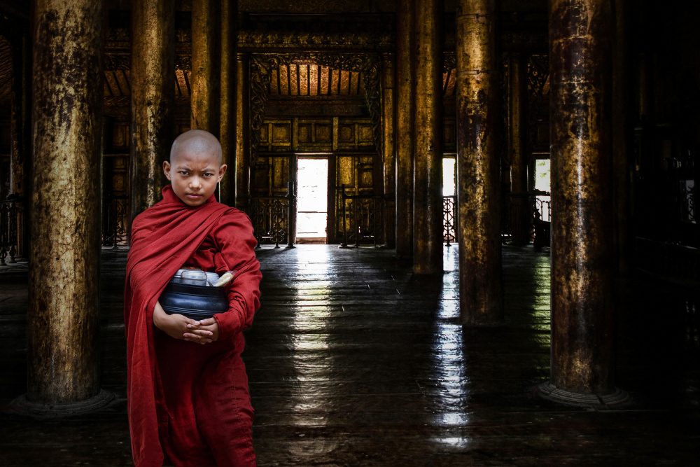 Young burmese monk von Irene Perovich