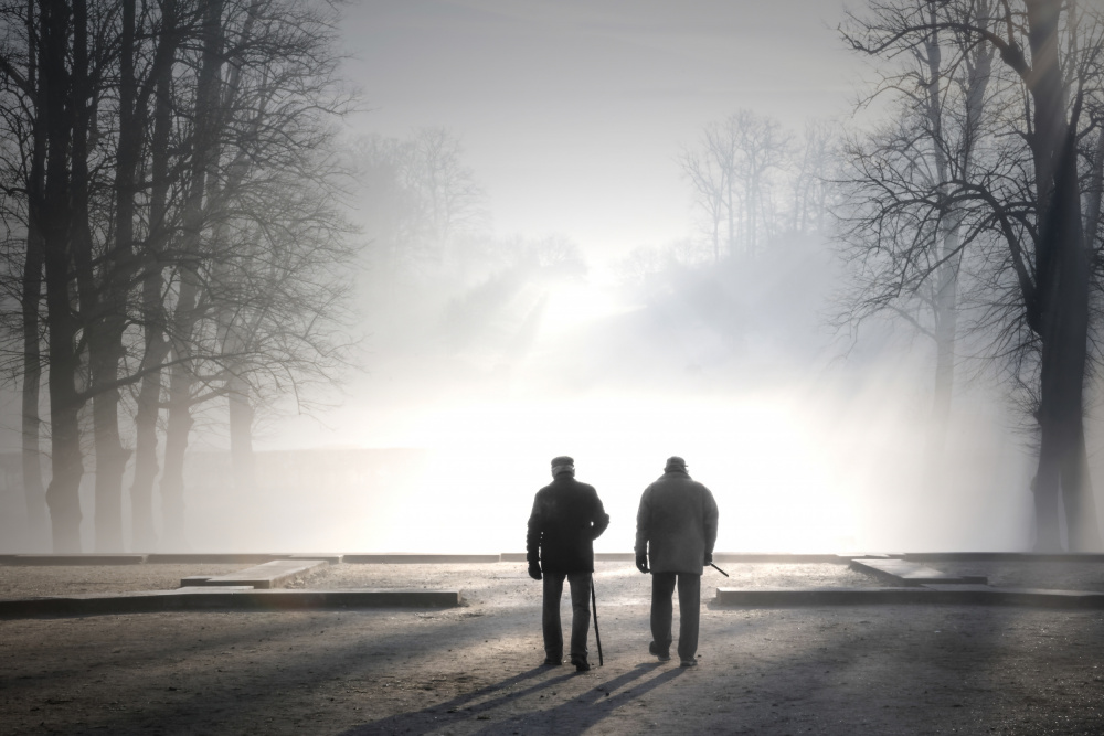 Foggy walk von Isabelle DUPONT