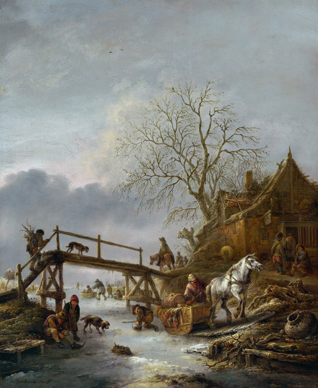 A Winter Scene von Isack van Ostade