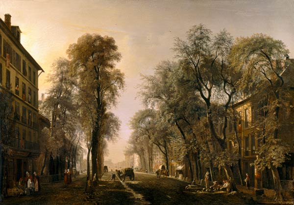 Boulevard Poissonniere in 1834 von Isidore Dagnan