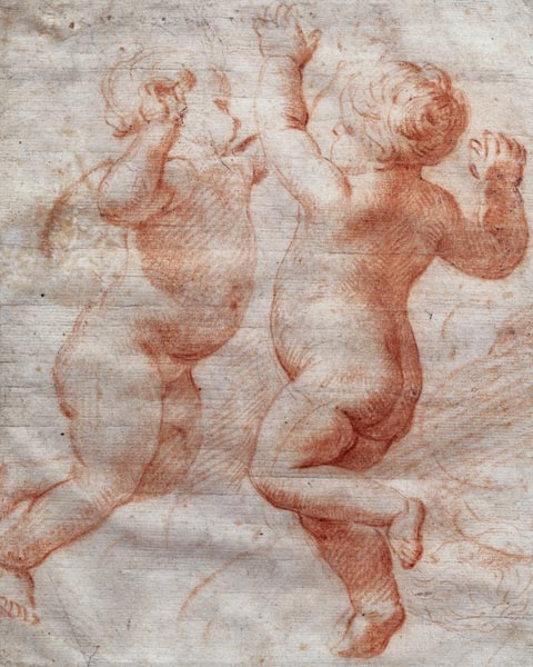 Two dancing putti von Scuola pittorica italiana