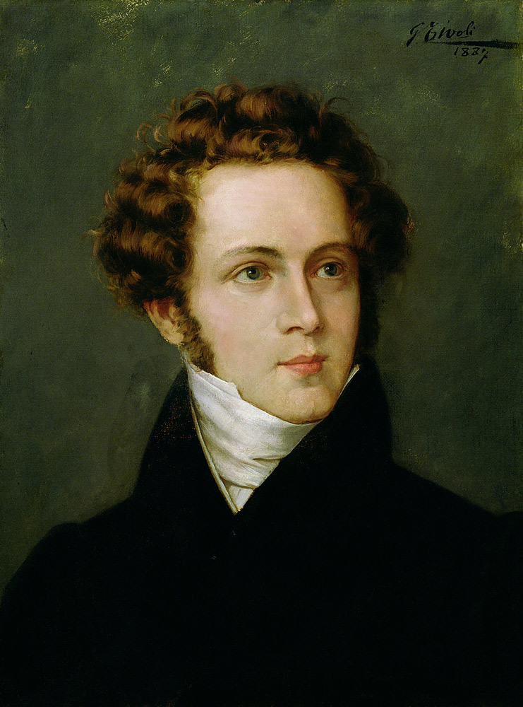 Portrait von Vincenzo Bellini von Italian School, (19th century)